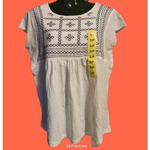 Ella Moss Women’s Short Sleeve Blouse  (Multi)